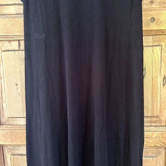 Sly Standard Free (OSFM) Black Tank Dress Sleeveless Pockets Midi Length - Picture 5 of 11